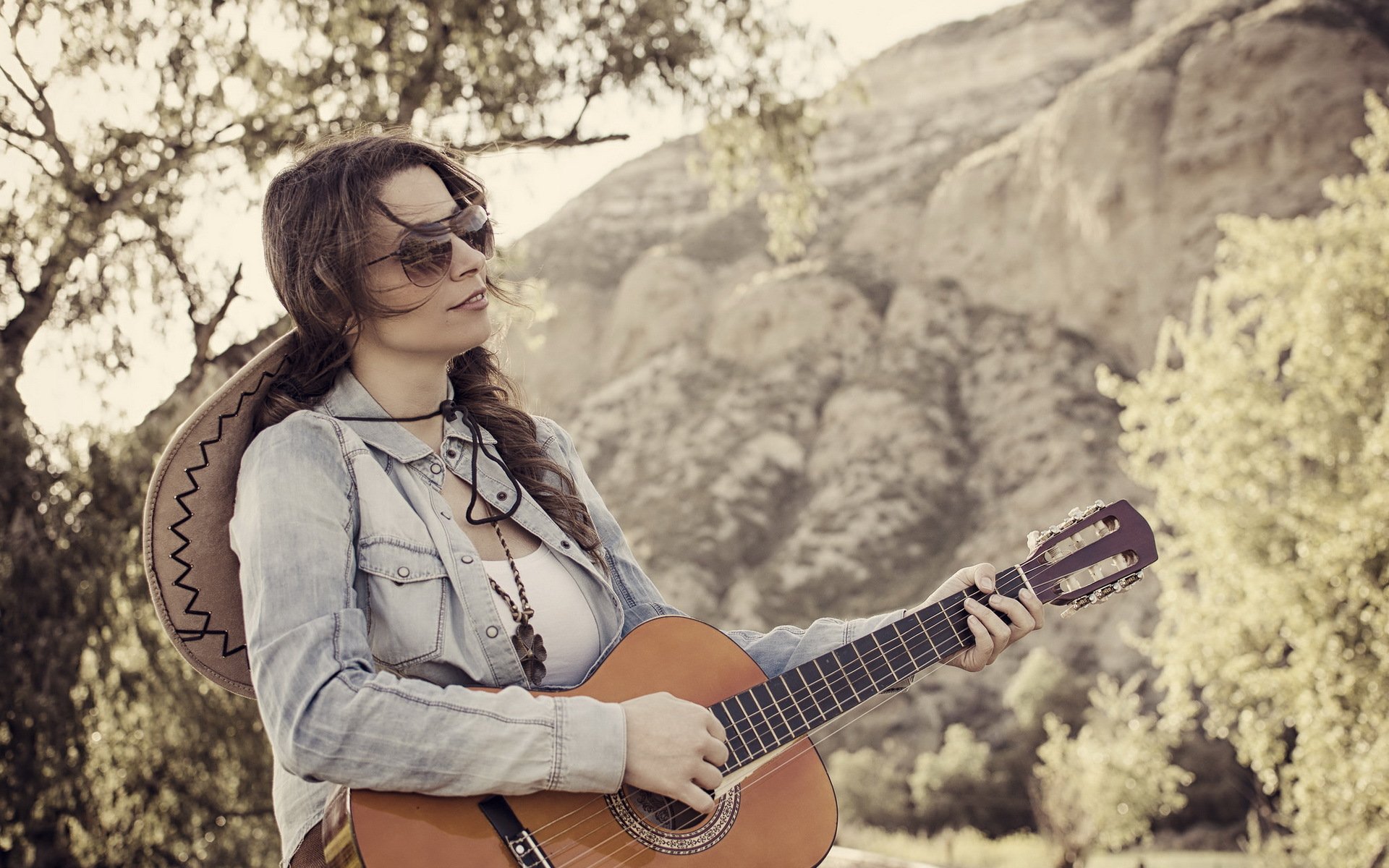 fille guitare musique