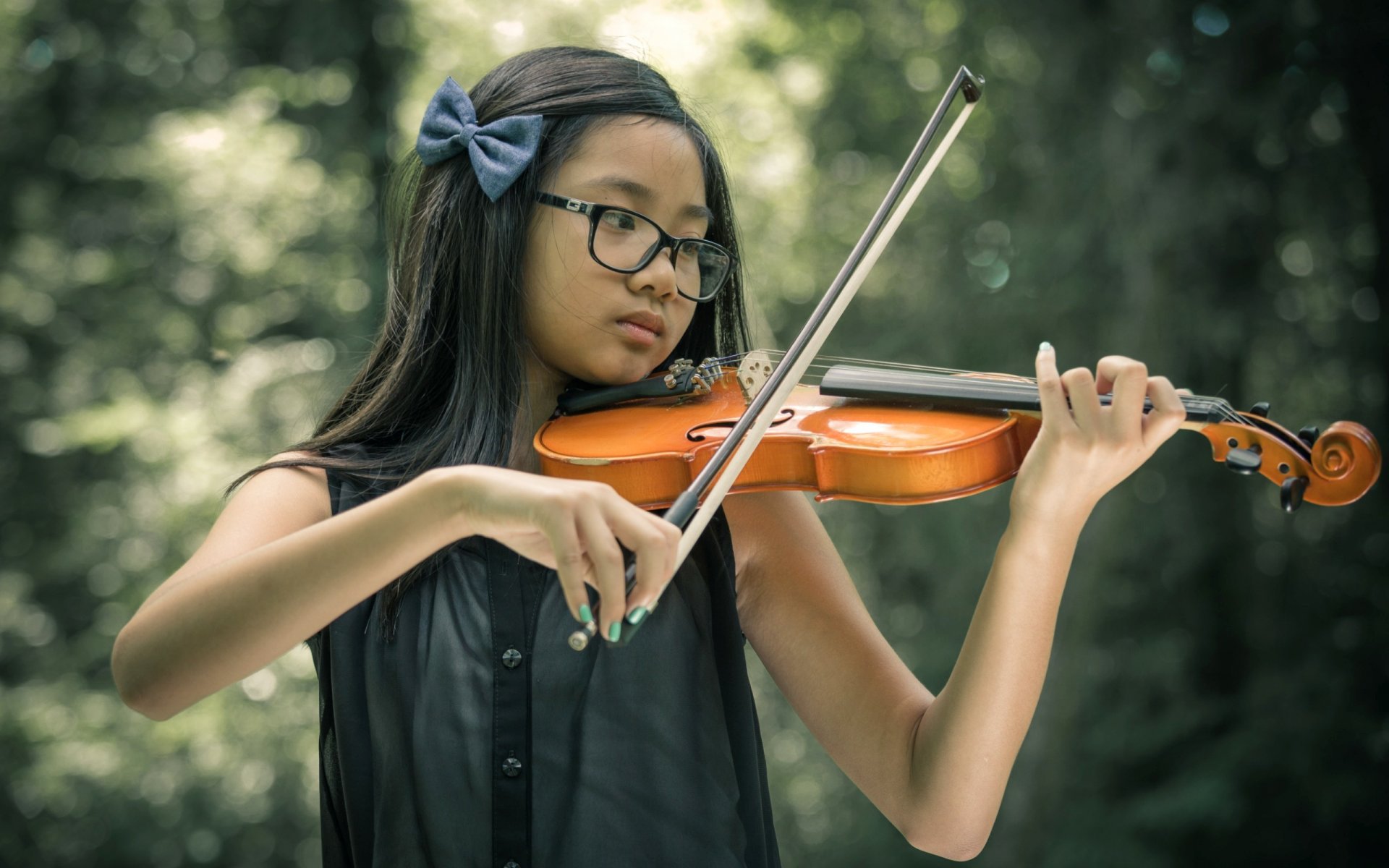 ragazza violino musica