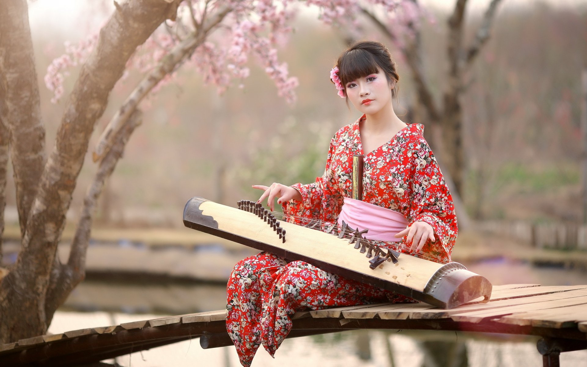 fille asiatique musique