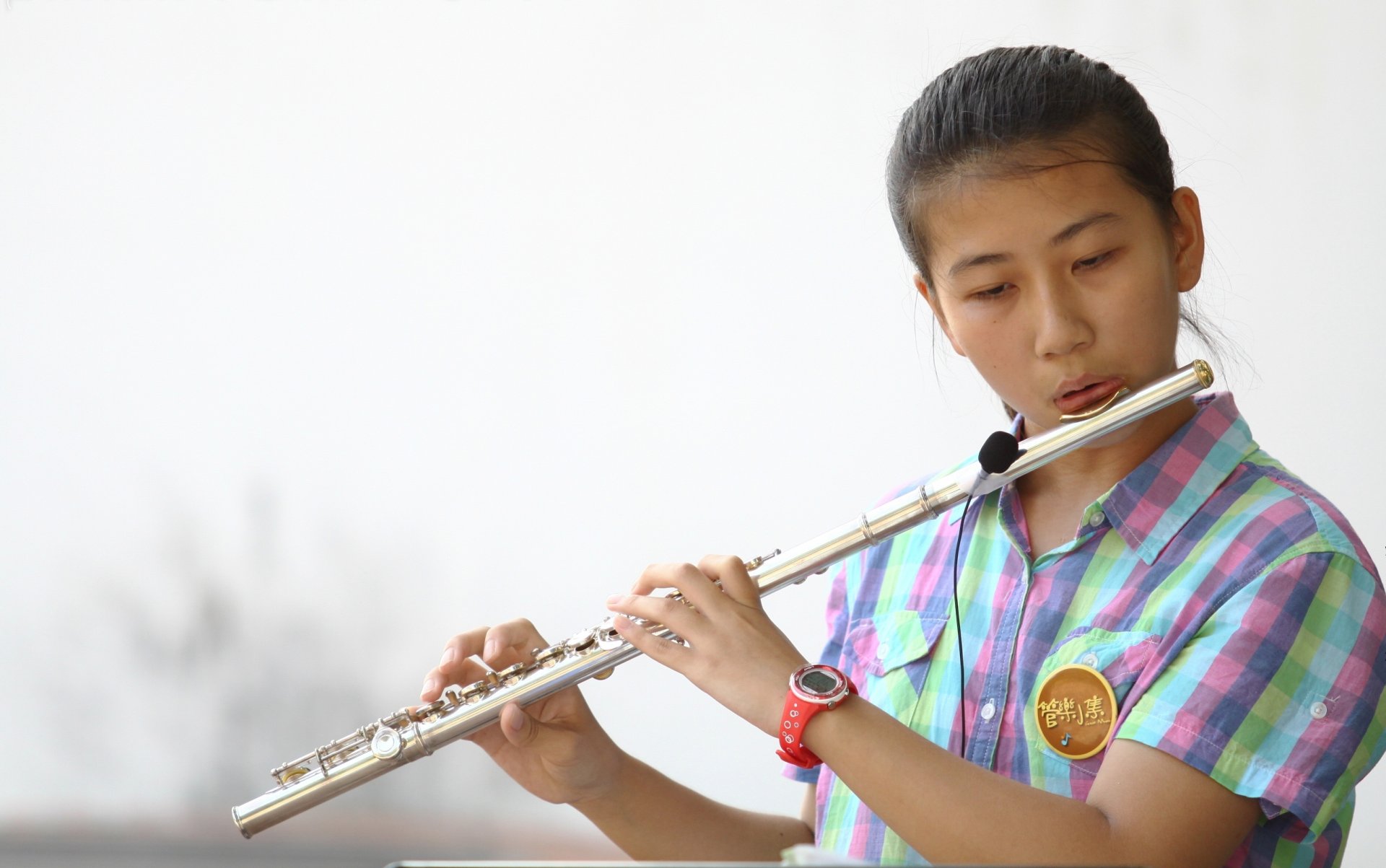 ragazza strumento asiatica