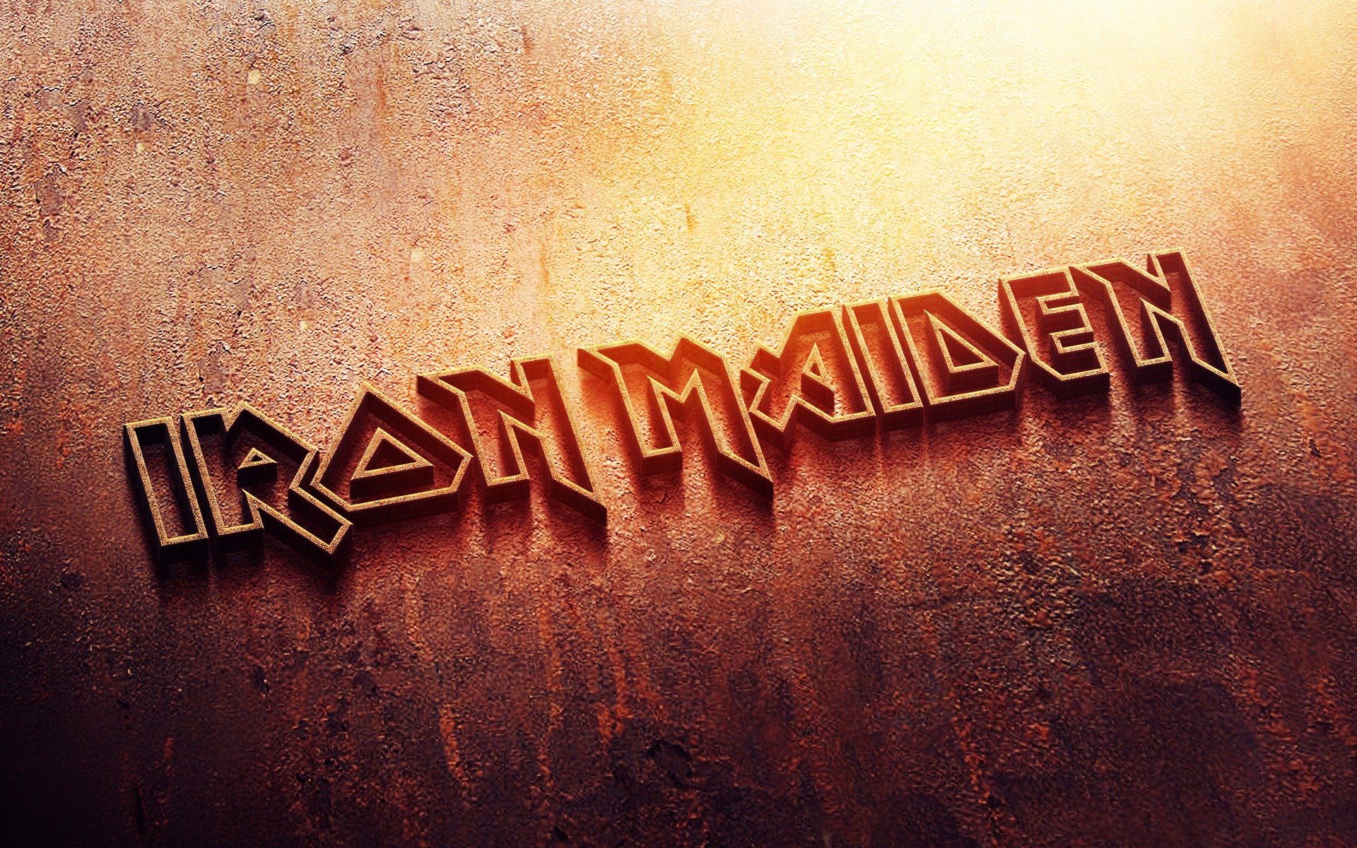 iron maiden metallo metalli pesanti logo ruggine ferro