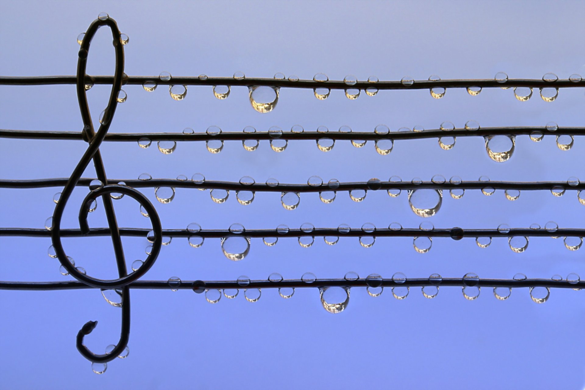 gotas notas música