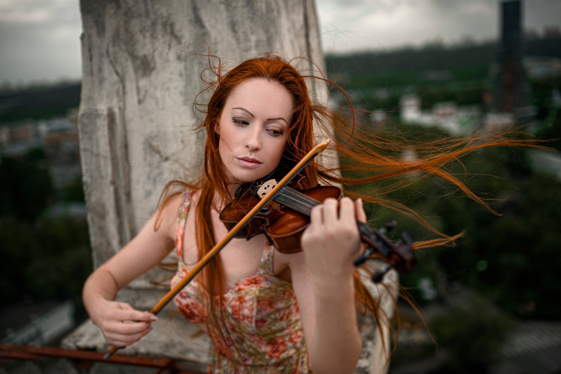 musica del vento ragazza dai capelli rossi violino georgy chernyadyev