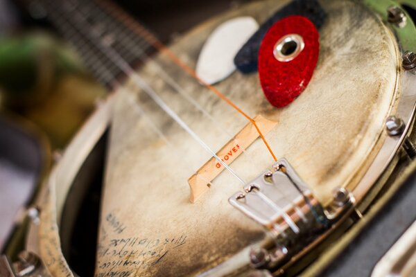 Ein musikalisches Banjo-Instrument