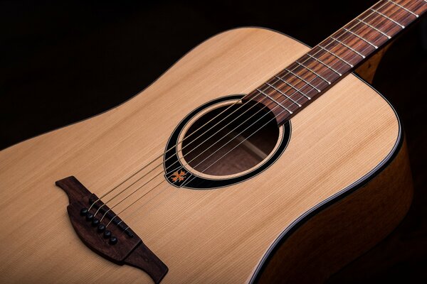 Six-string acoustic guitar for the whole background