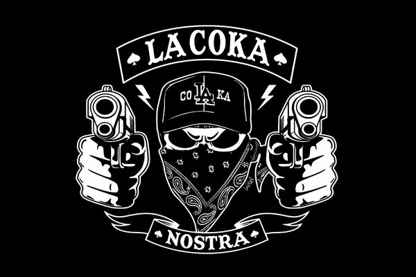 Das Logo der Hip-Hop-Supergruppe La Coka Nostra