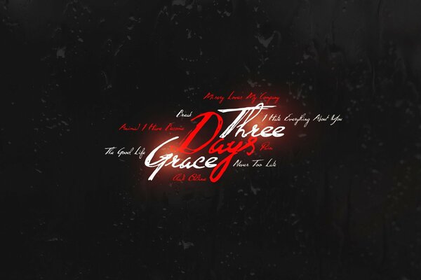 Three days grace inscripción