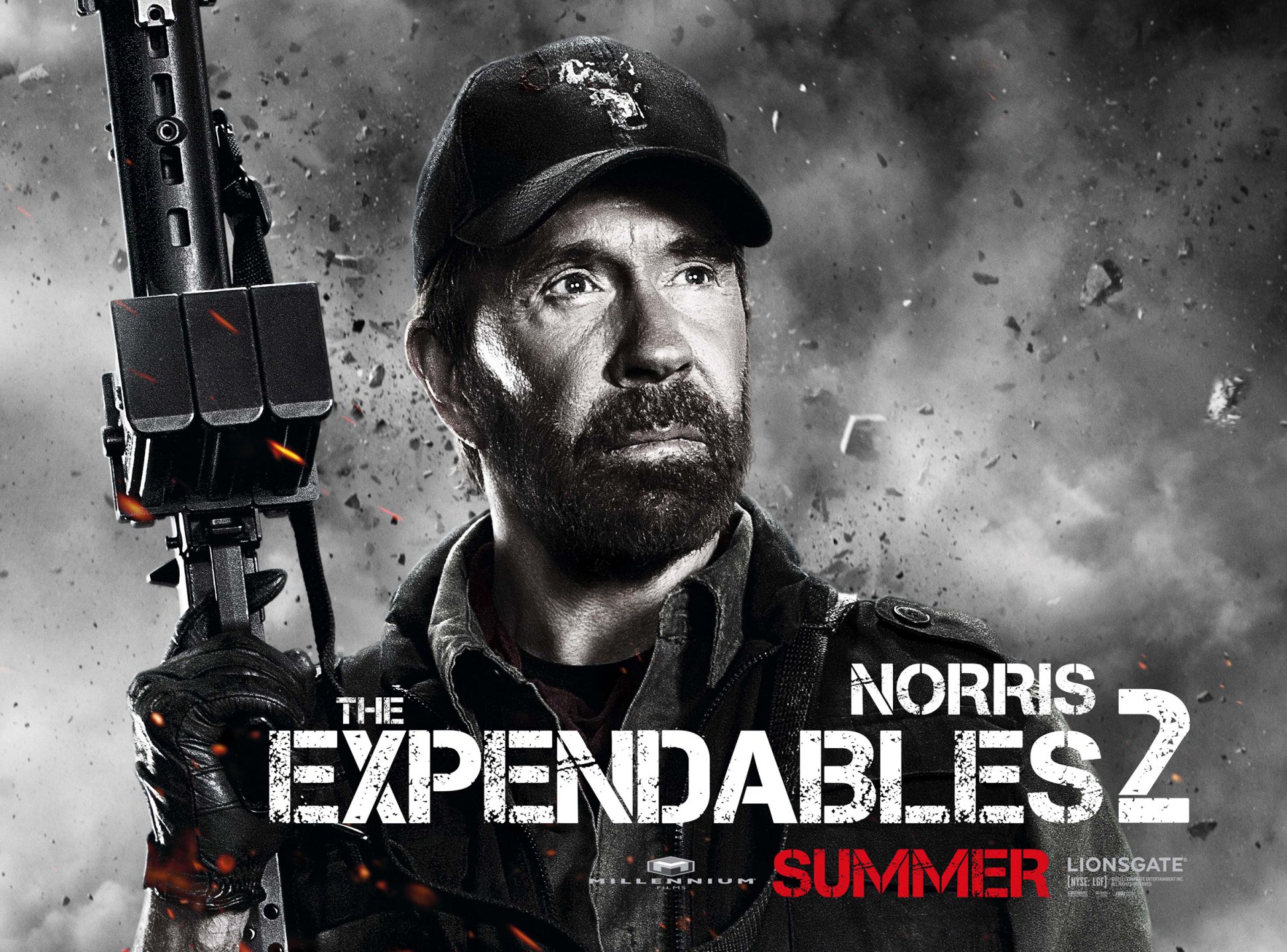 expendables 2 chuck norris booker