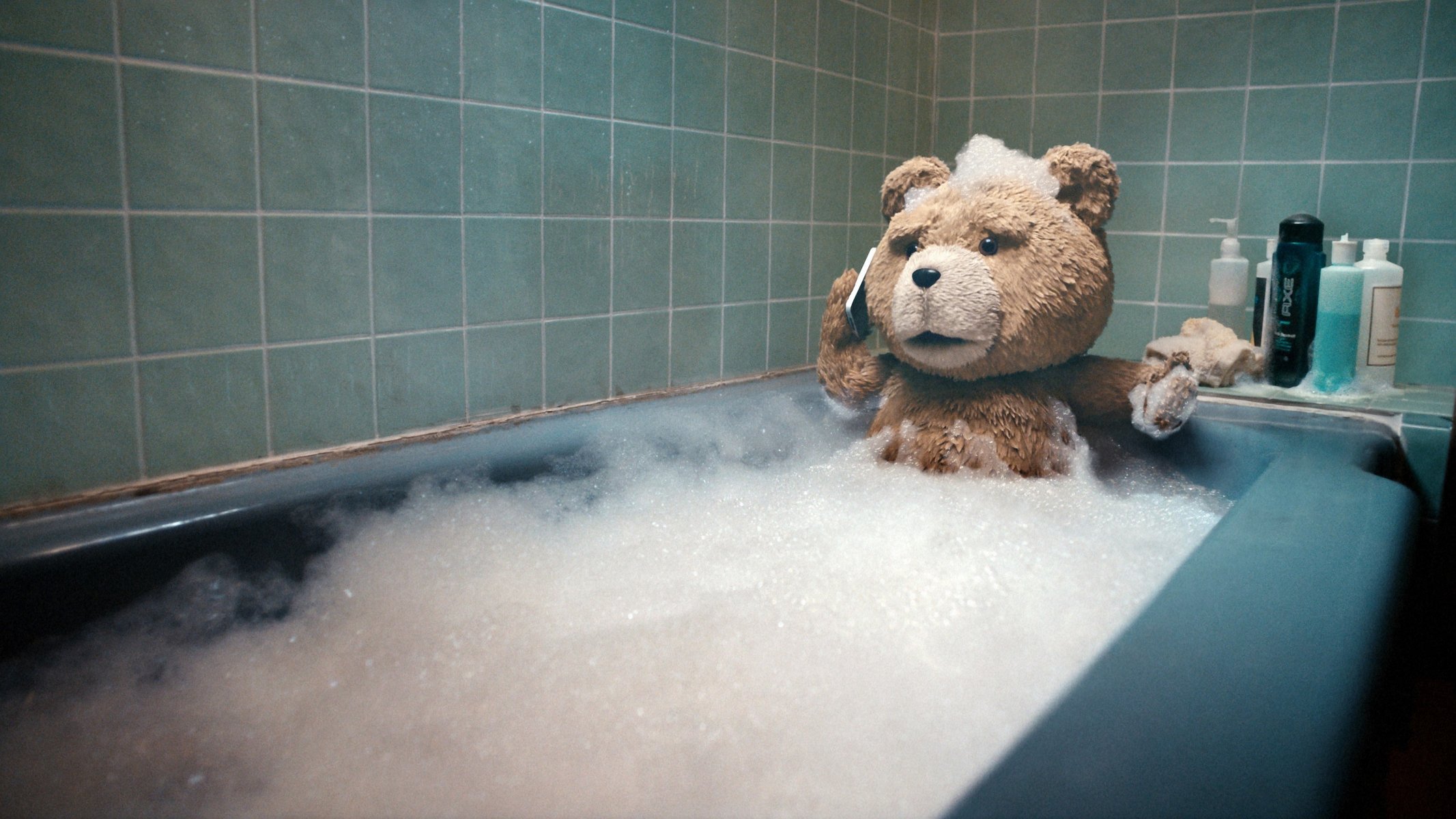 tercer extra ted oso bañarse baño