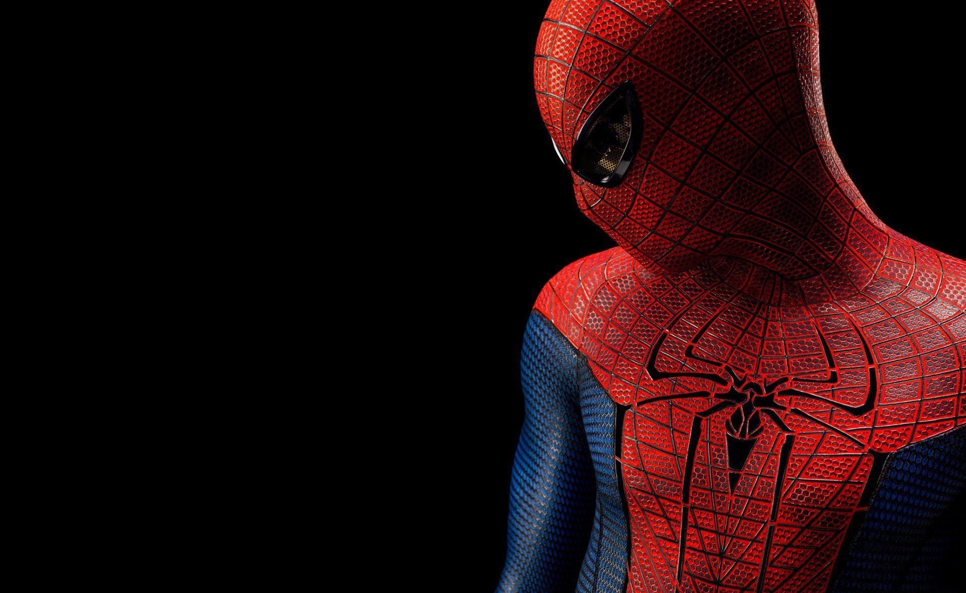 film spiderman héros costume personnage fond noir