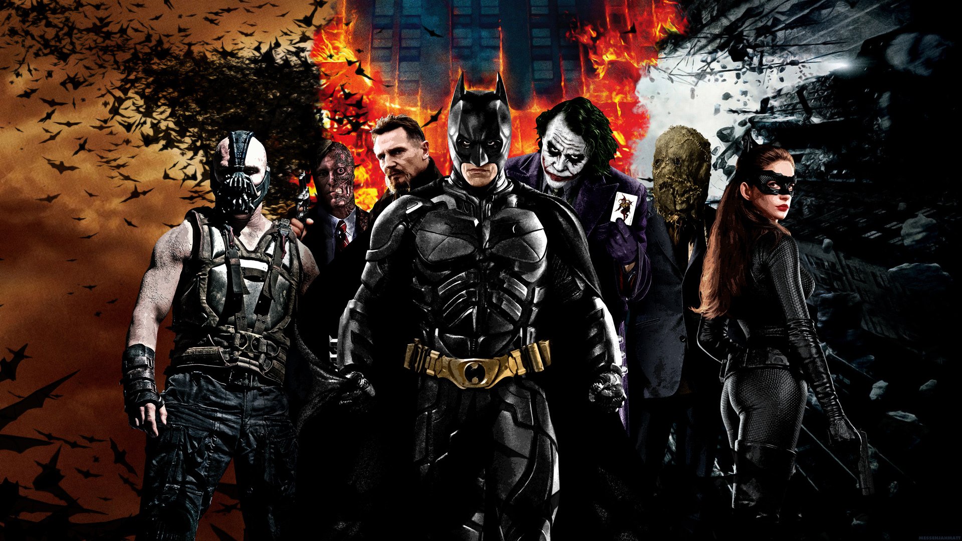 batman: The beginning Batman begins the dark knight the Dark Knight: The Rebirth of Legend the dark Knight: Rebirth bane Harvey Dent Two-face Ra s al Ghul Batman Joker scarecrow