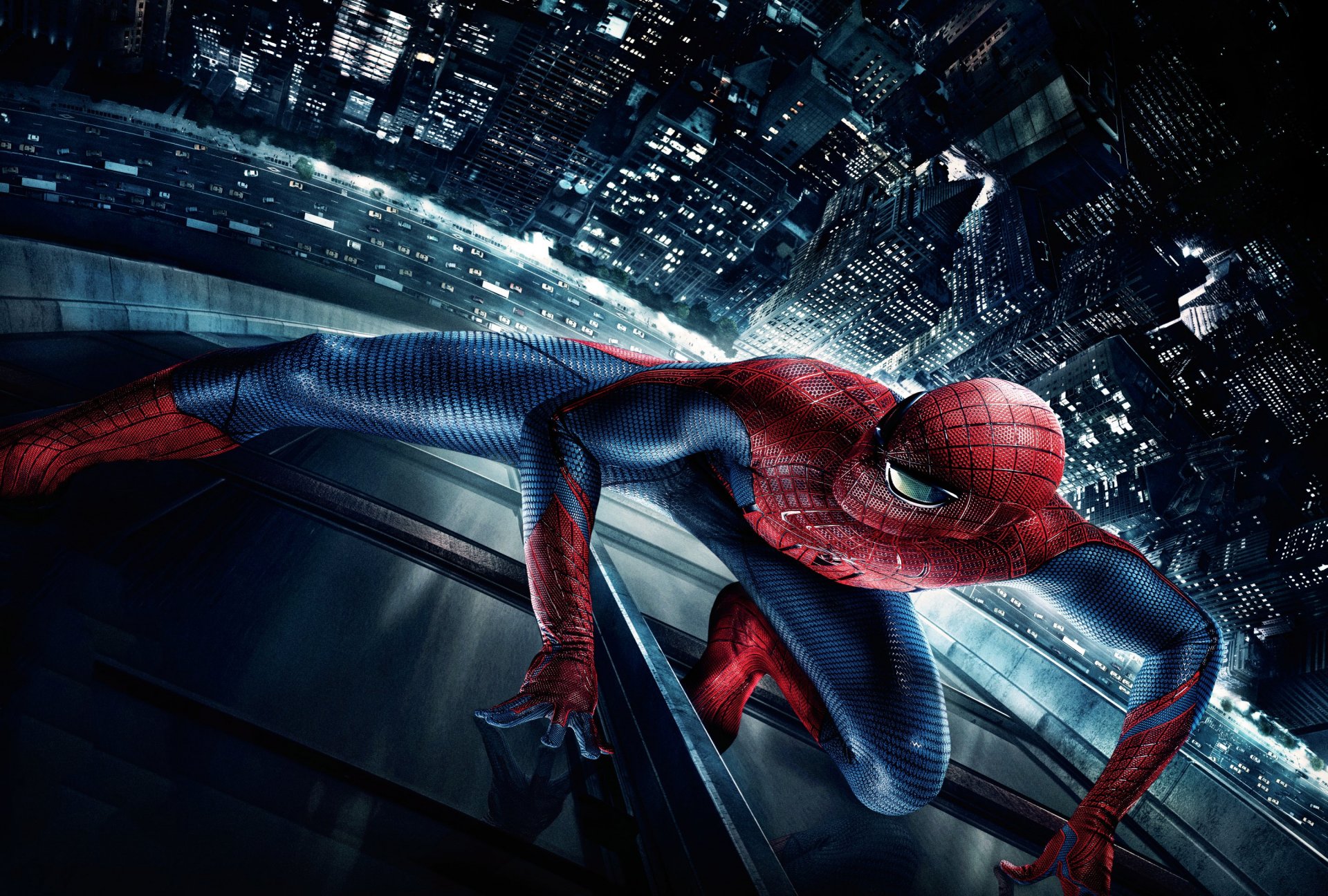 neuer spiderman erstaunlicher spiderman stadt nacht spinne new york