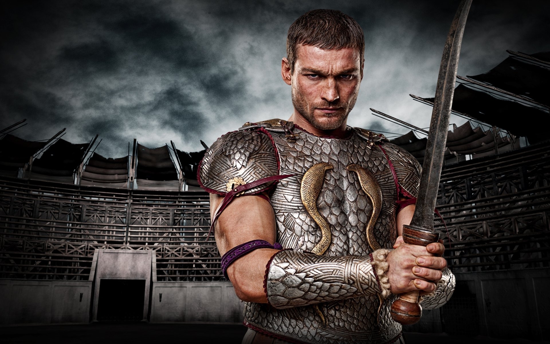 TV series spartacus sand and blood gladiator warrior sword