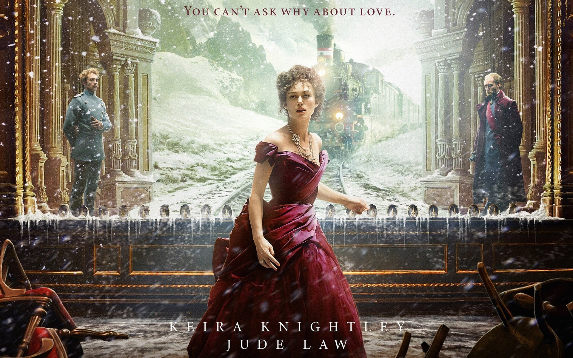 anna karenina película keira knightley jude law tren nieve