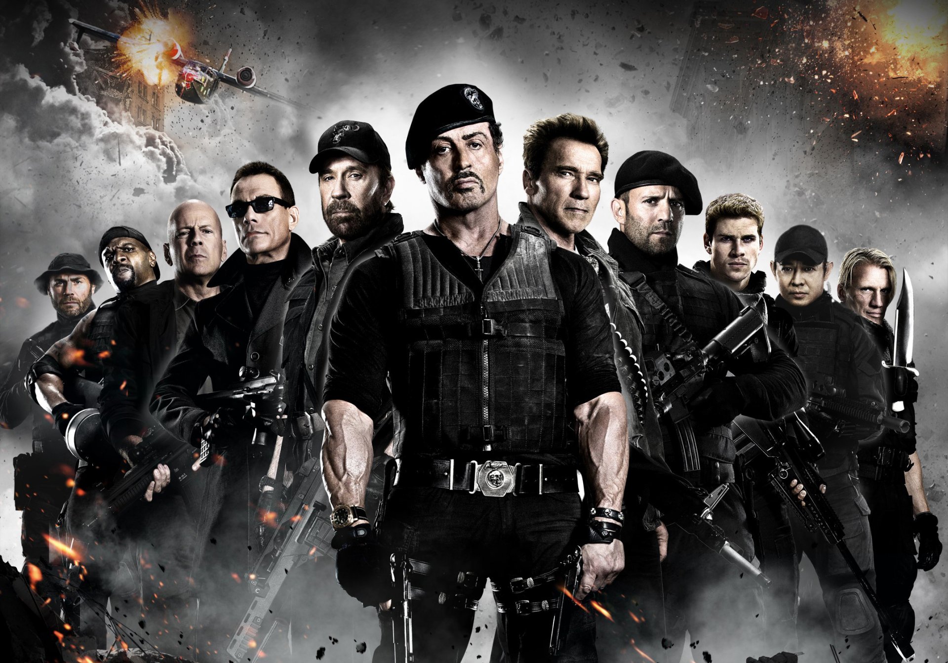 the expendables 2 sylvester stallone arnold schwarzenegger jason statham jet li dolph lundgren chuck norris jean-claude van damme