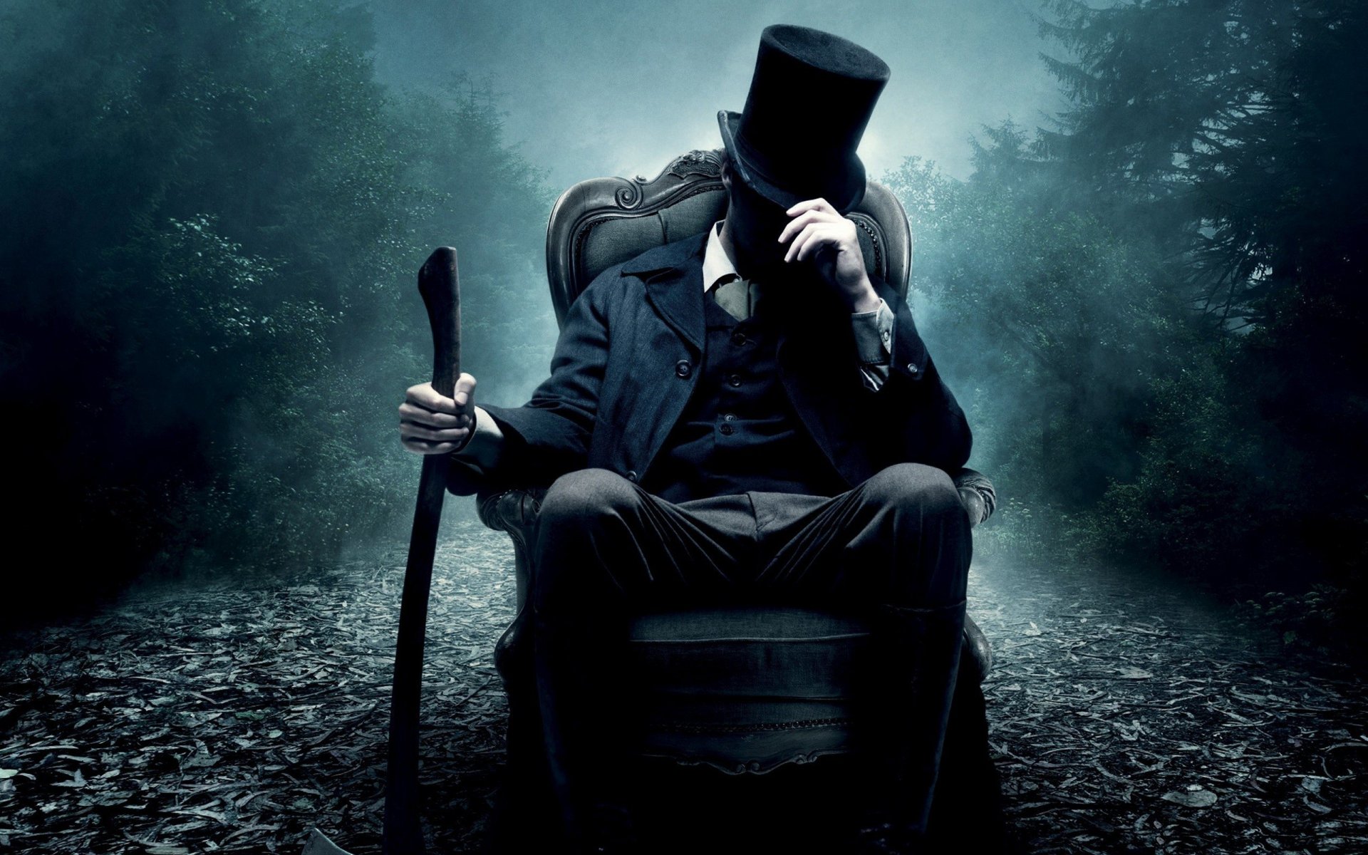 abraham lincoln chasseur de vampires hache fauteuil cylindre