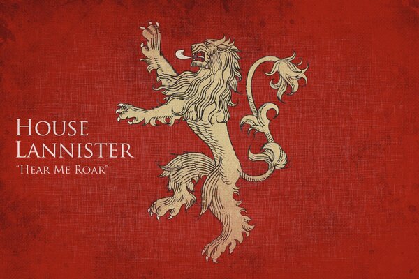 Wappen des Hauses der Lanister von Game of Thrones