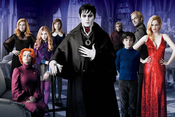 Grupo de personajes de la película Tim Burton