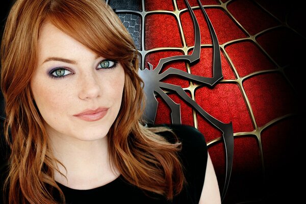 Emma Stone als Spiderman-Mädchen