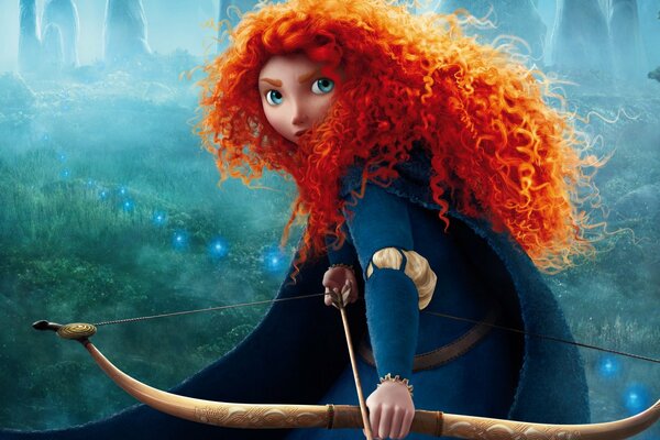 Princesse Merida de la bande dessinée Braveheart