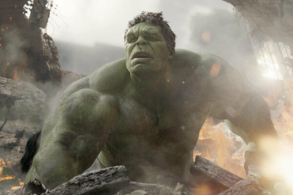 El increíble Hulk en la película los Vengadores