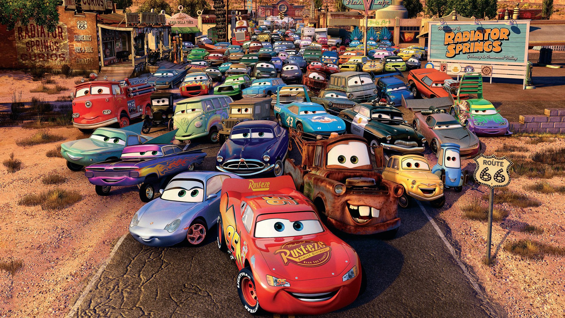 cars cars cartoon cartoon cars route 66 radiator spring