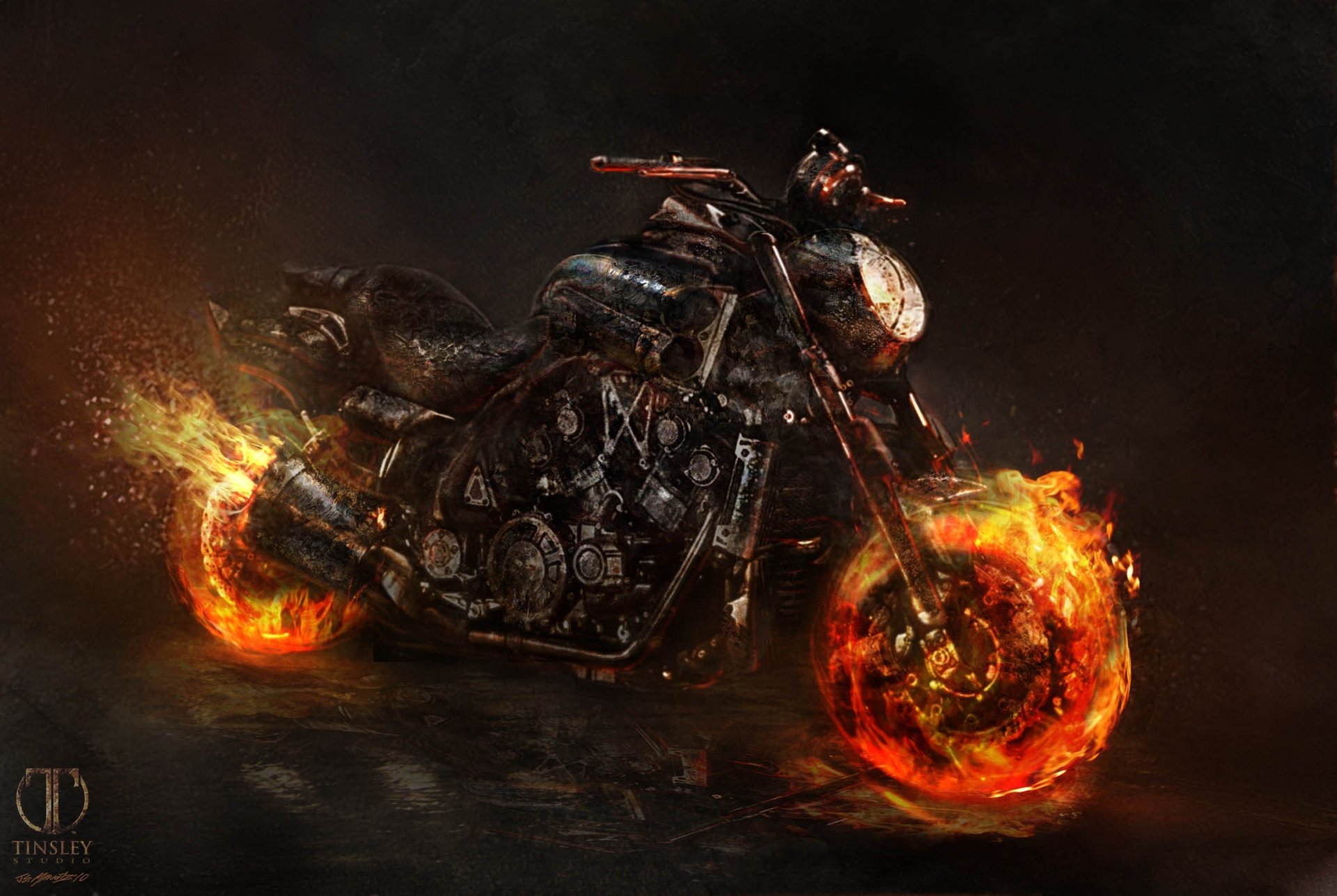 ghost rider 2 ghost rider espíritu de venganza bicicleta motocicleta yamaha vmax