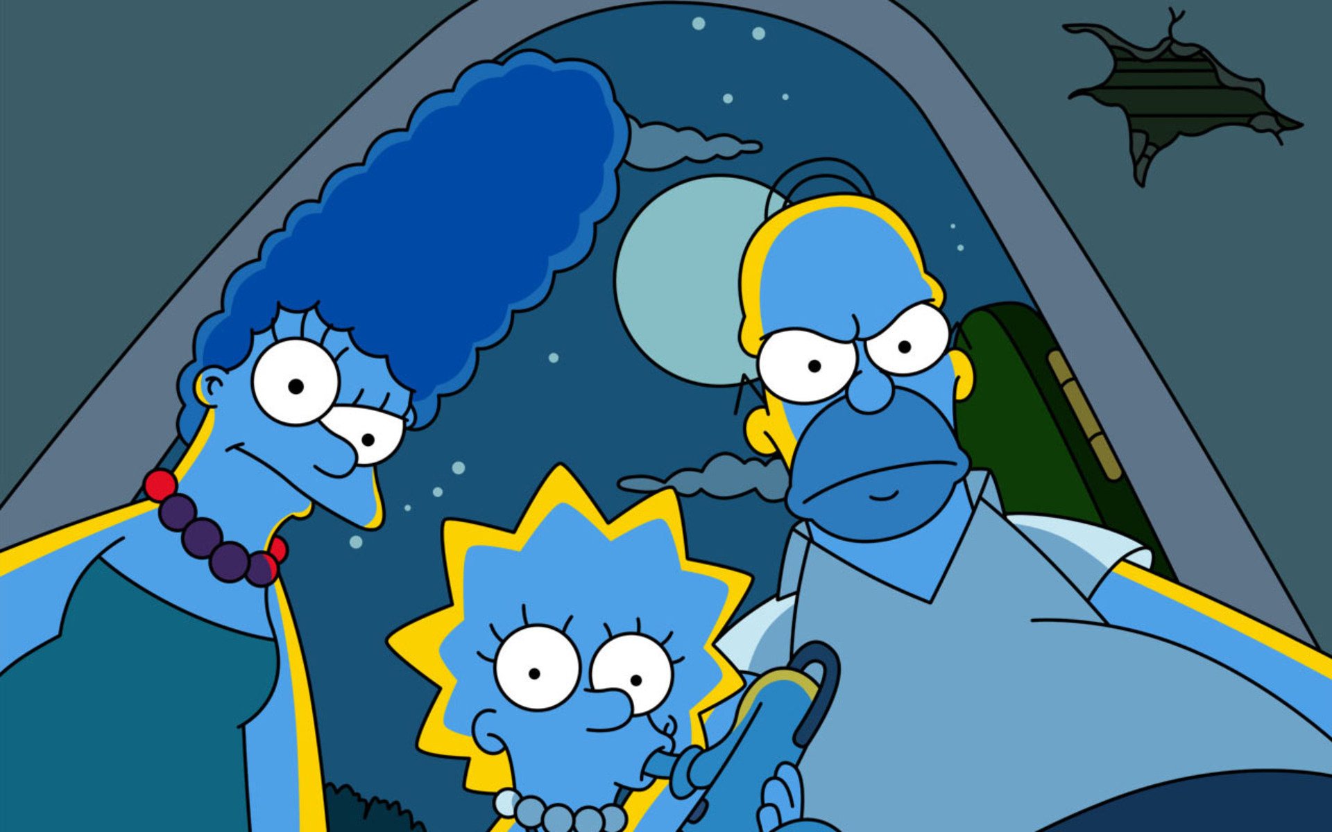 les simpson homer lisa marge nuit série animée