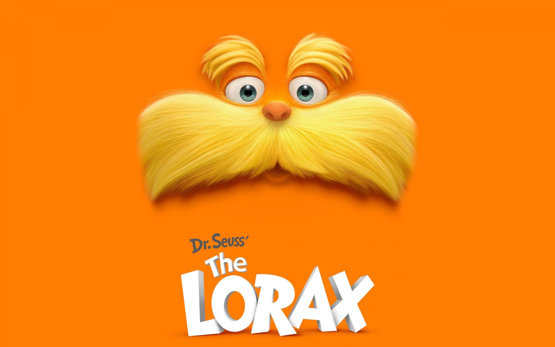 lorax dibujos animados bigote