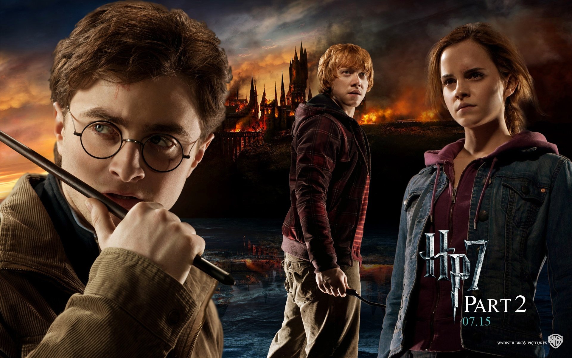 Harry Potter The Deathly Hallows Part II Harry Potter The Deathly Hallows: Part II Hermione Ron Harry