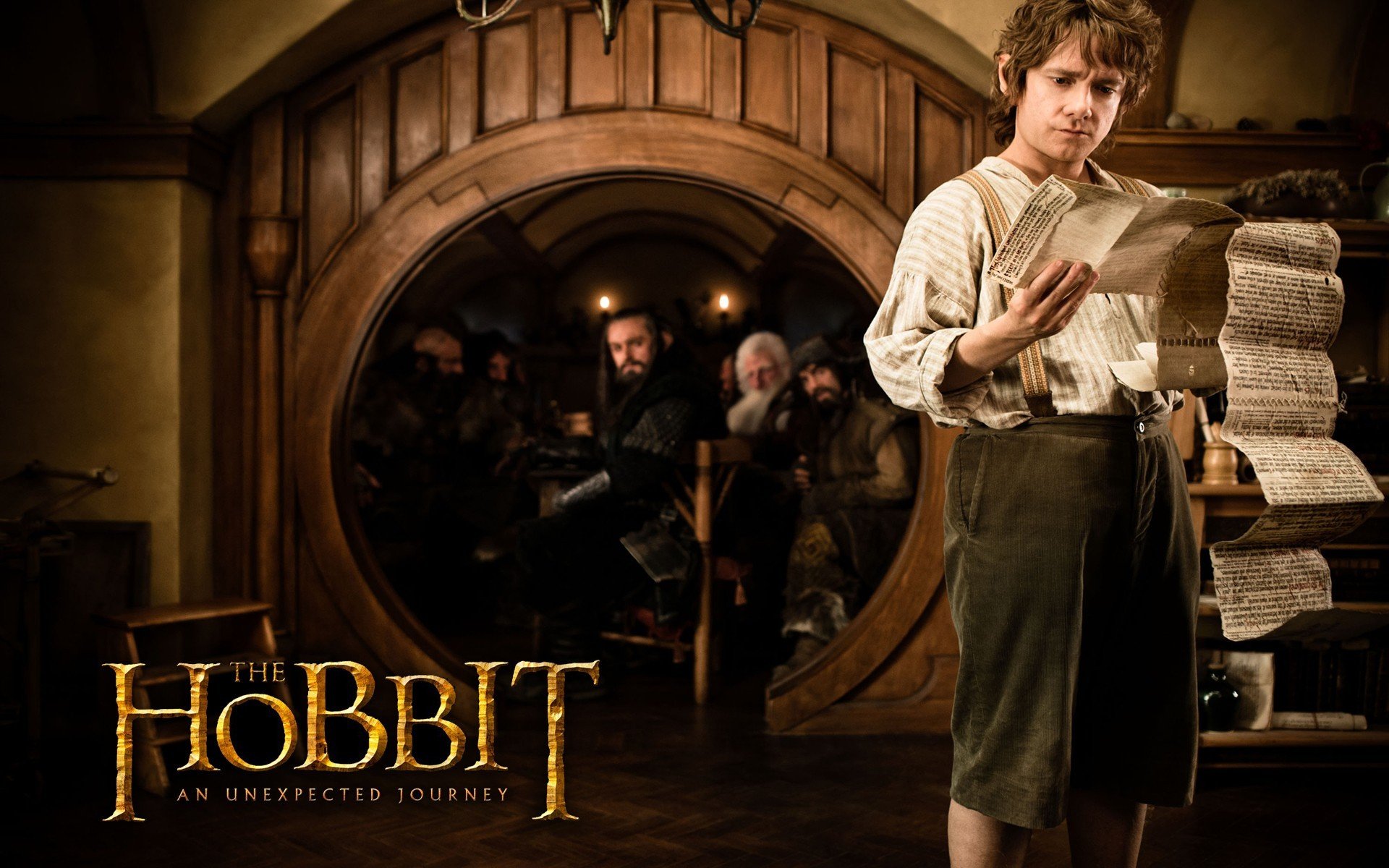 le hobbit voyage inattendu martin freeman bilbo baggins bilbo beggins demi-frère parchemin porte