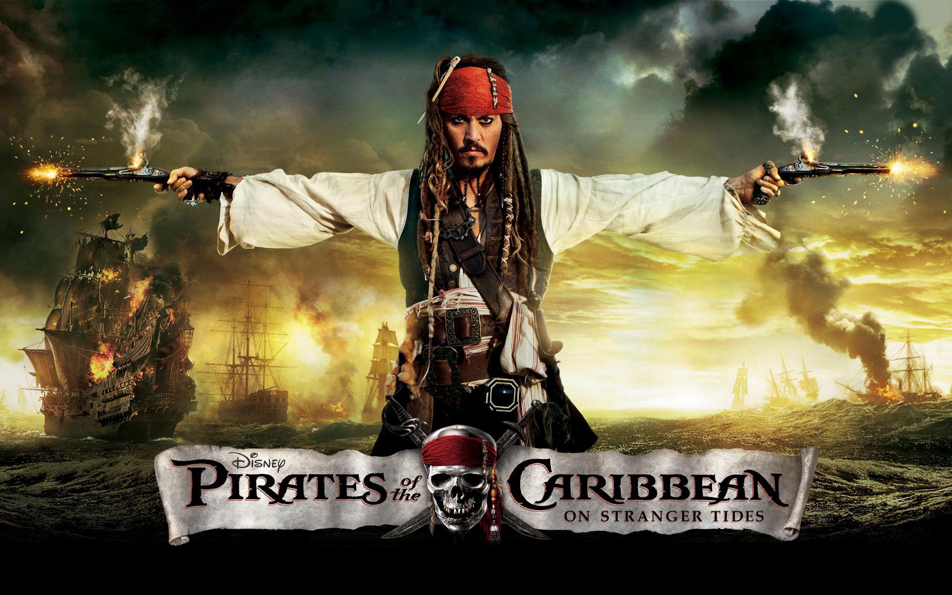 piratas del caribe 4 en costas extrañas johnny depp jack sparrow