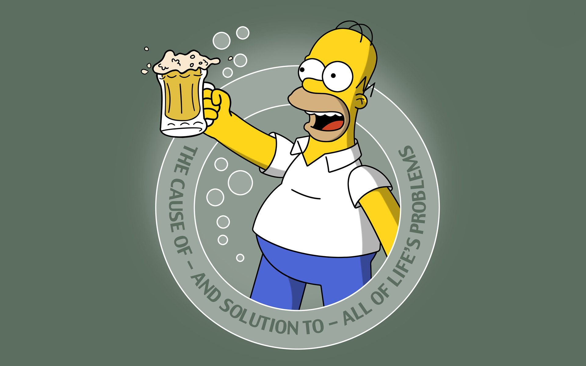 dibujos animados los simpson homero cerveza