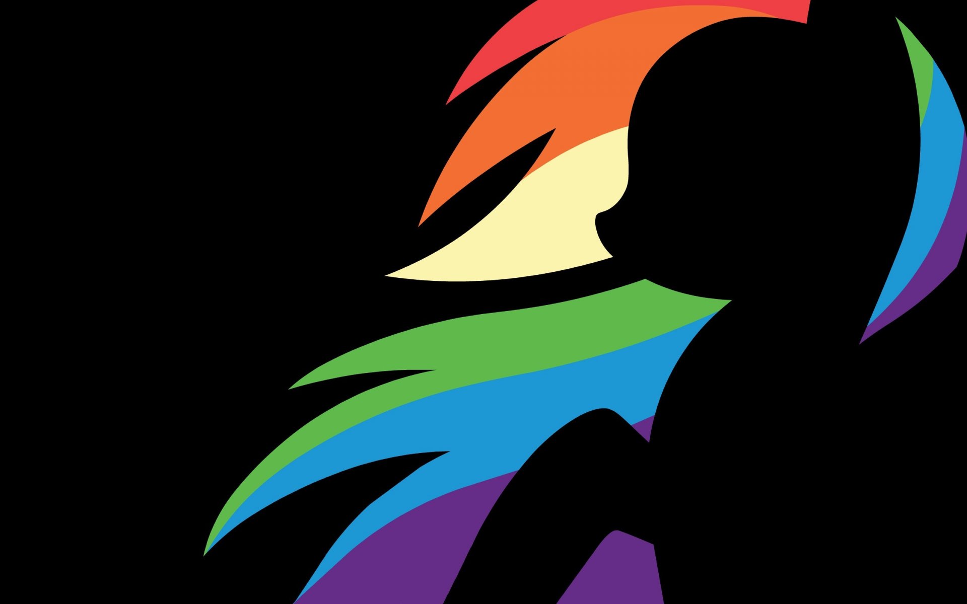 il mio piccolo pony pony gentilezza silhouette arcobaleno