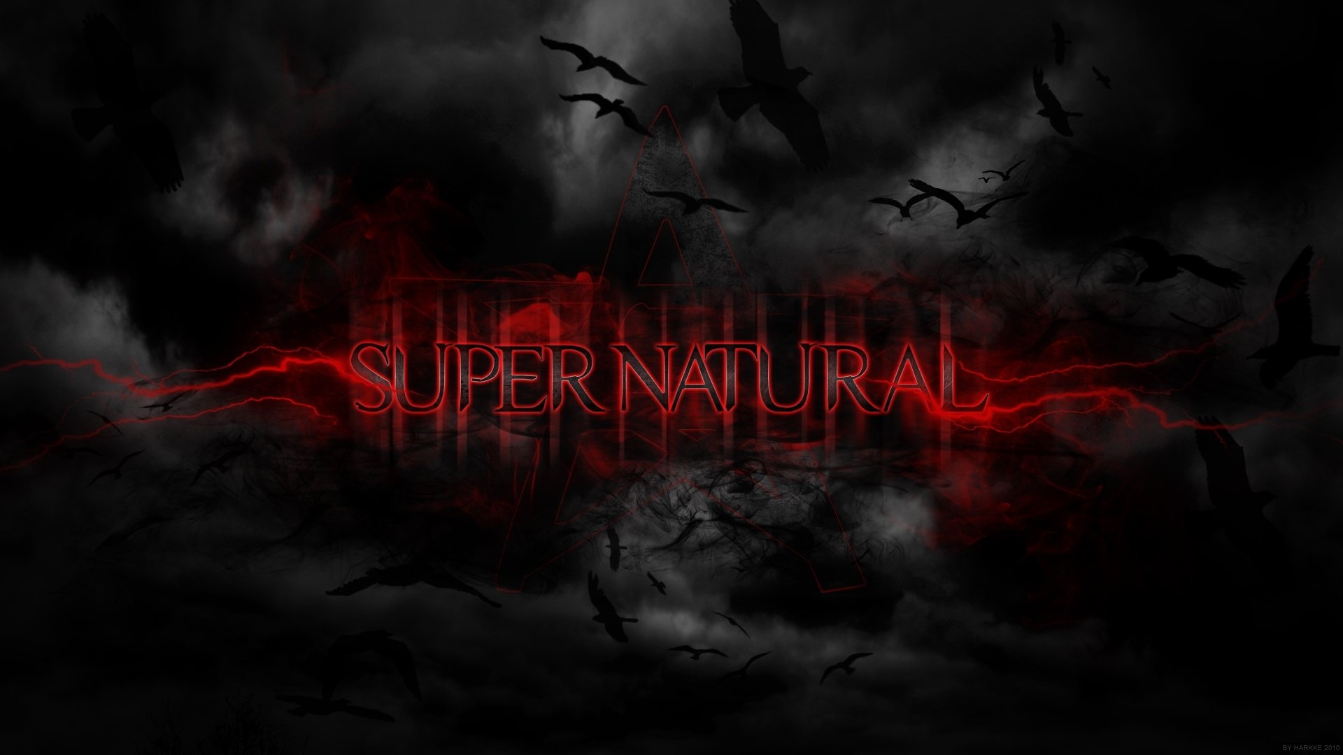 upernatural birds background black