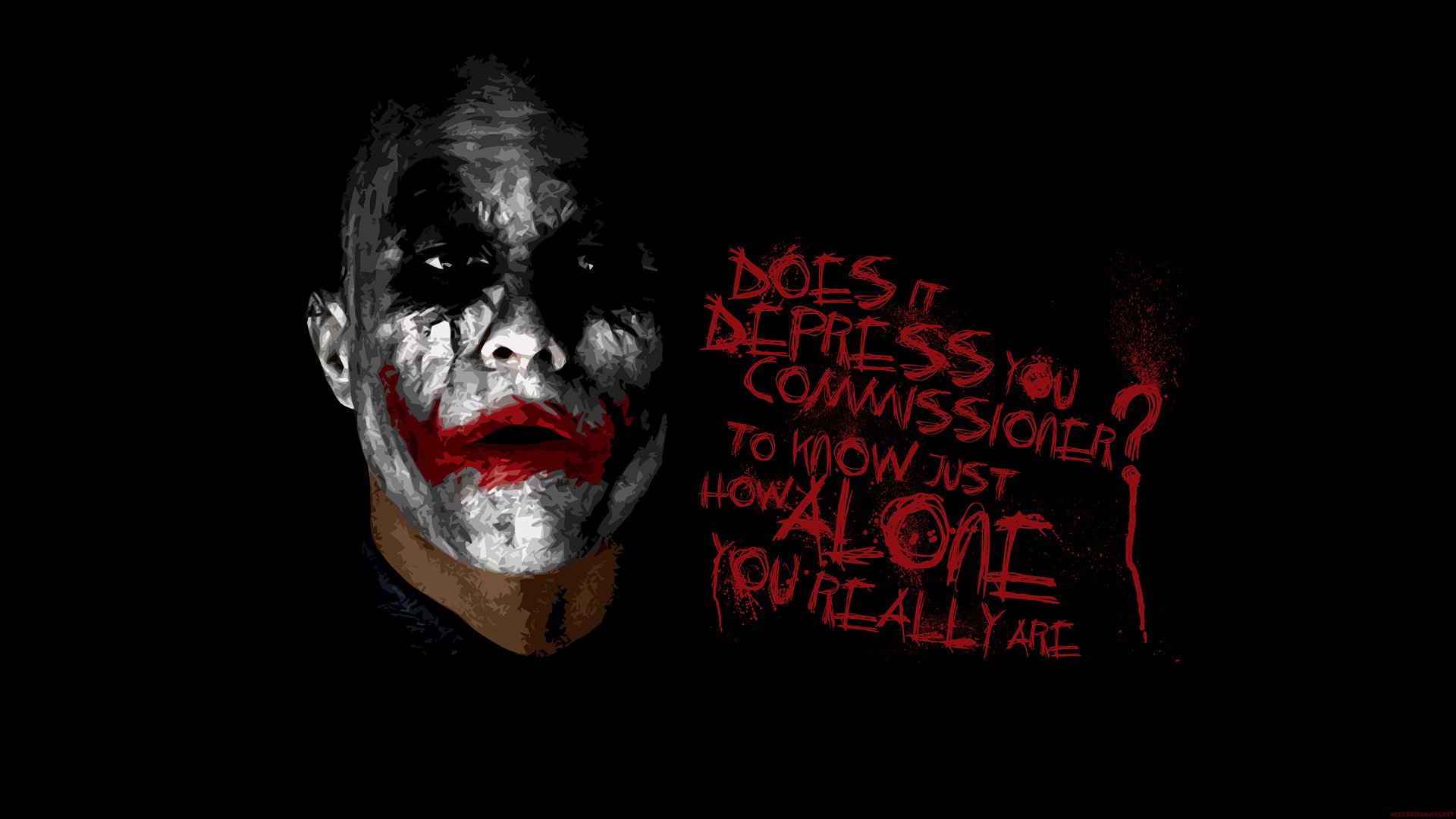 joker hit ledzher dark knight the dark knight batman face inscription