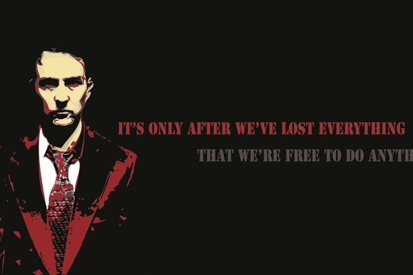 Affiche du Fight Club avec Chuck palanik