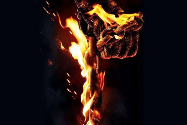 La cadena ardiente de Ghost Rider