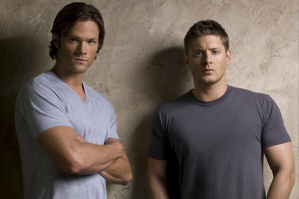 Dean and Jensen in the Supernatural series