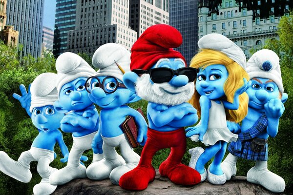 Smurfs in New York