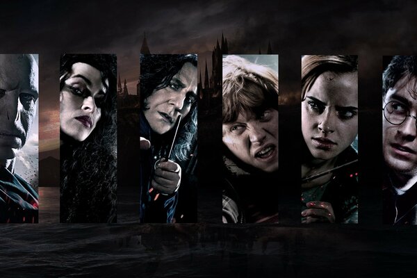 Poster con personaggi di Harry Potter