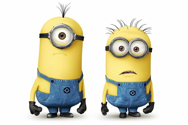 Despicable me 2, minions en costumes bleus