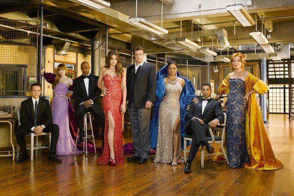 Fotografía del elenco de la serie Castle