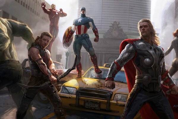 Art fantastisches Avengers-Team