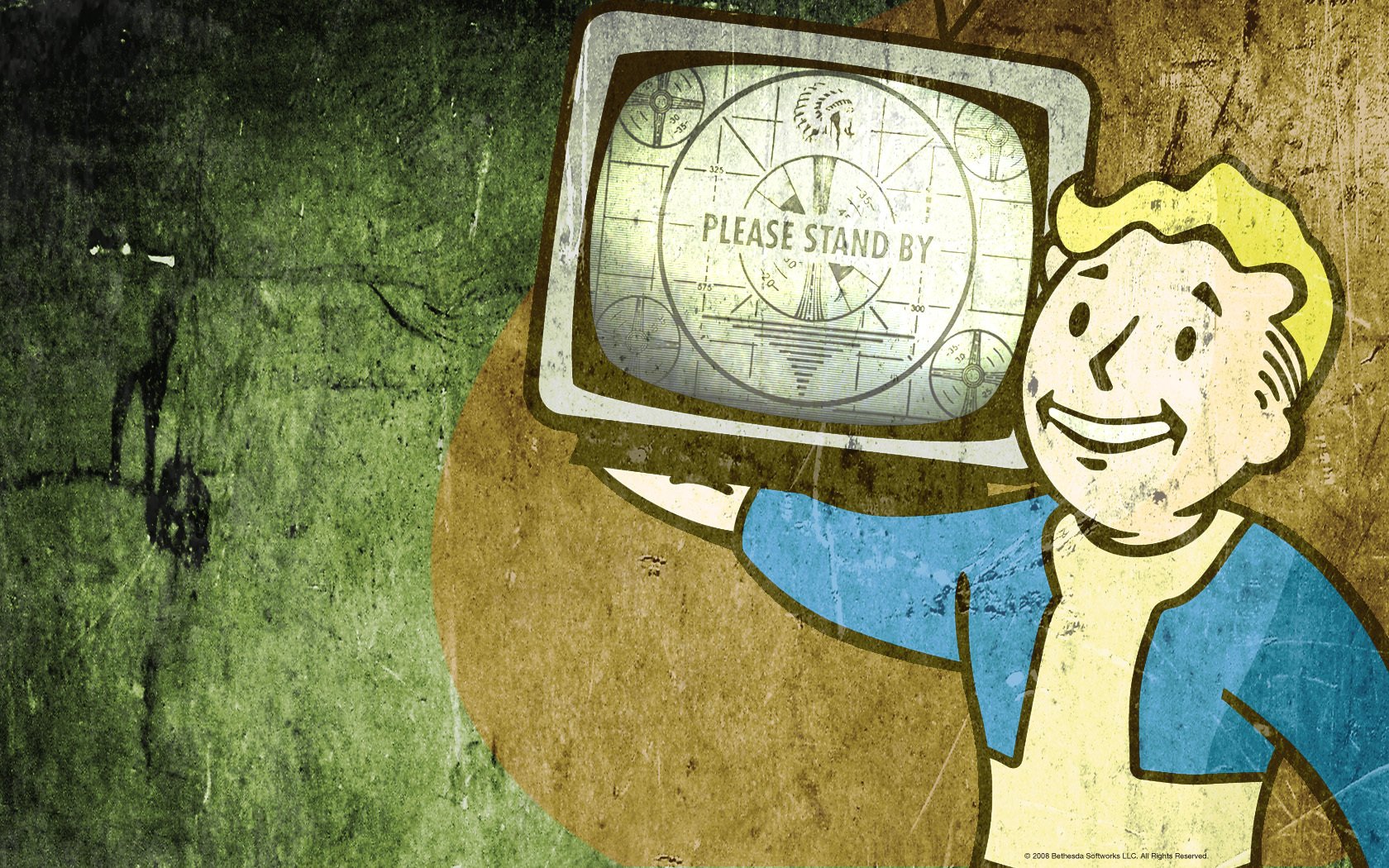 fallout tv stilizzazione volta ragazzo