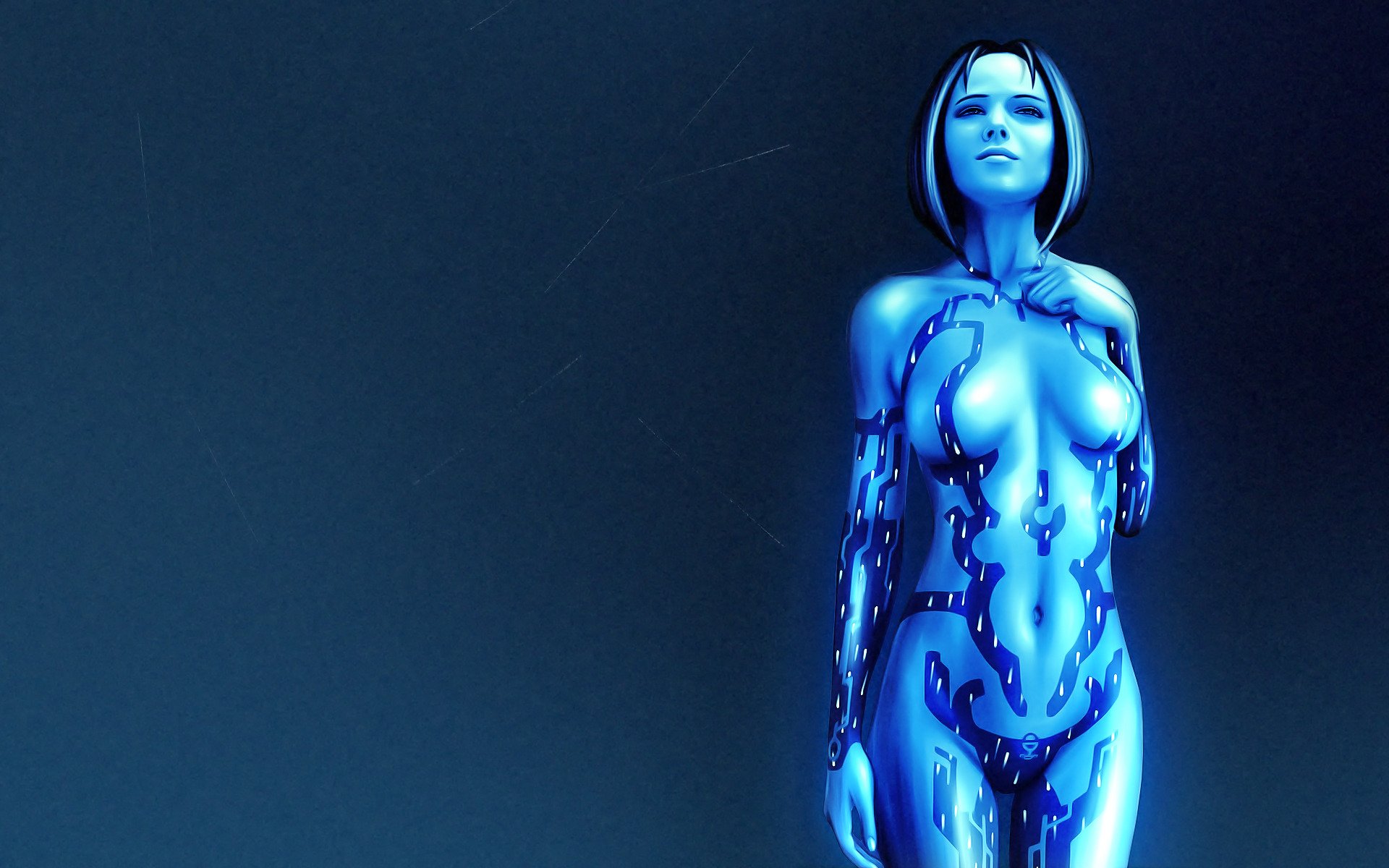 halo cortana girl hologram