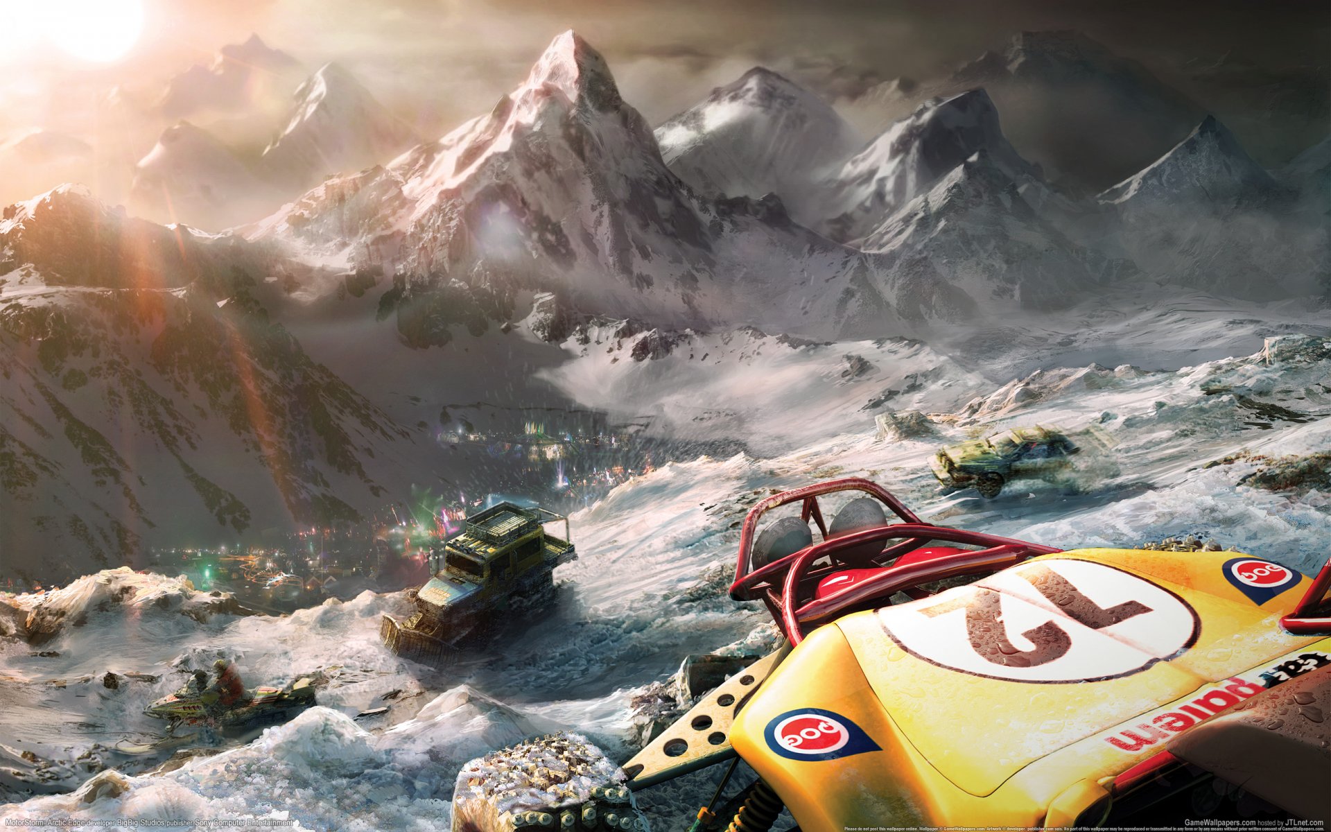 motorstorm arctic edge гонки снег