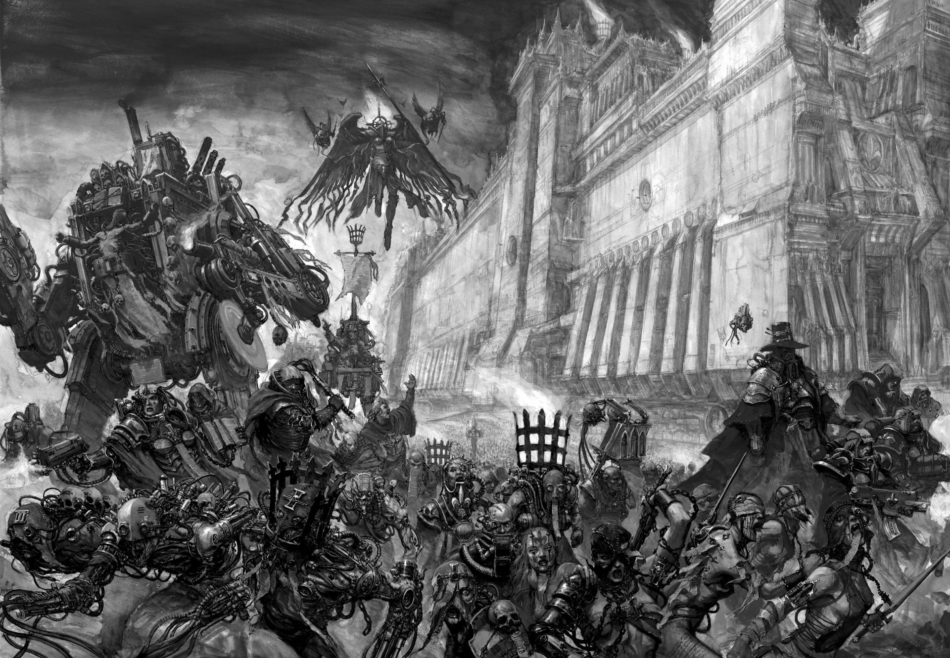 karl kopinski warhammer 40k jagd wir führen inquisition jäger adeptus soritas schwestern schlacht