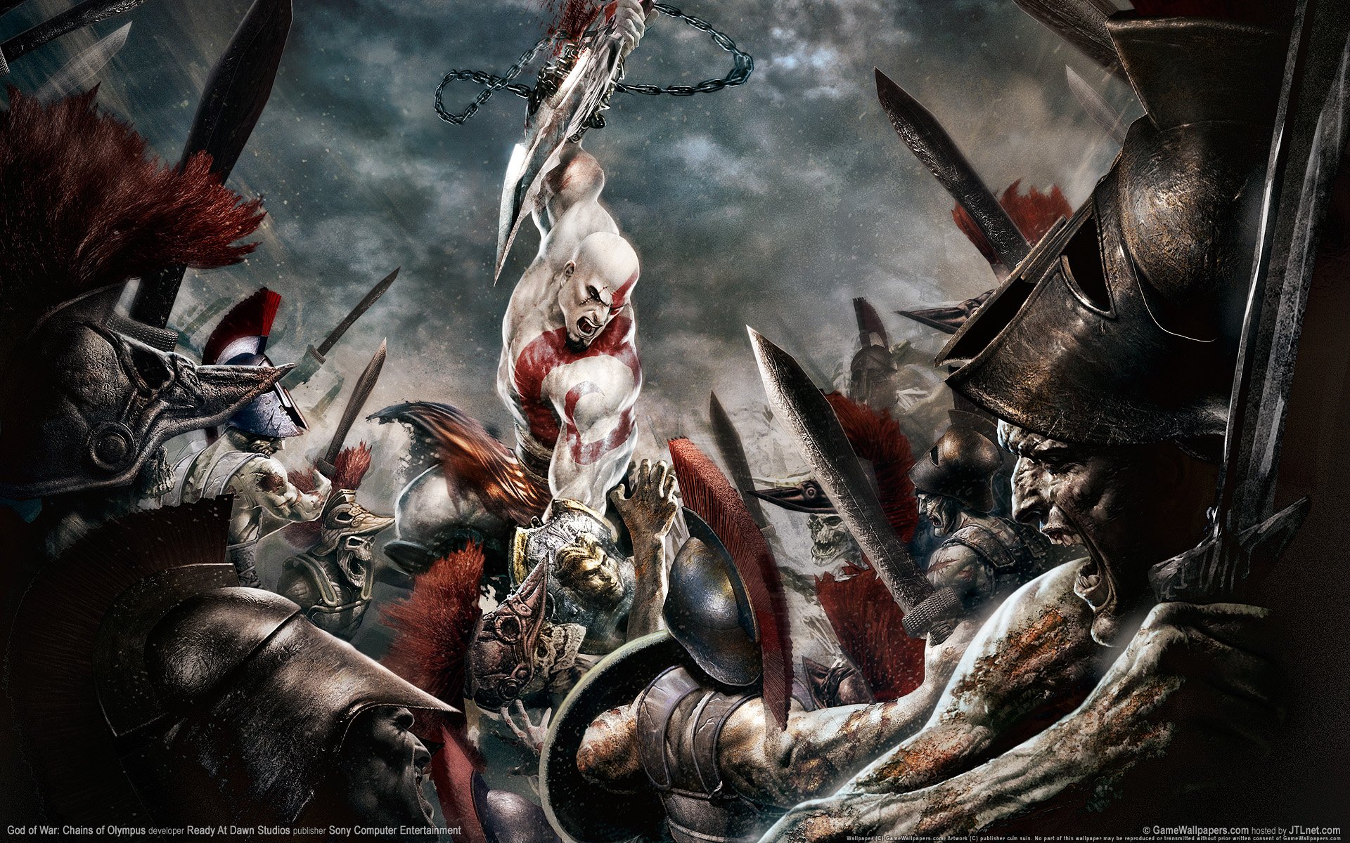 gof of war kratos attack