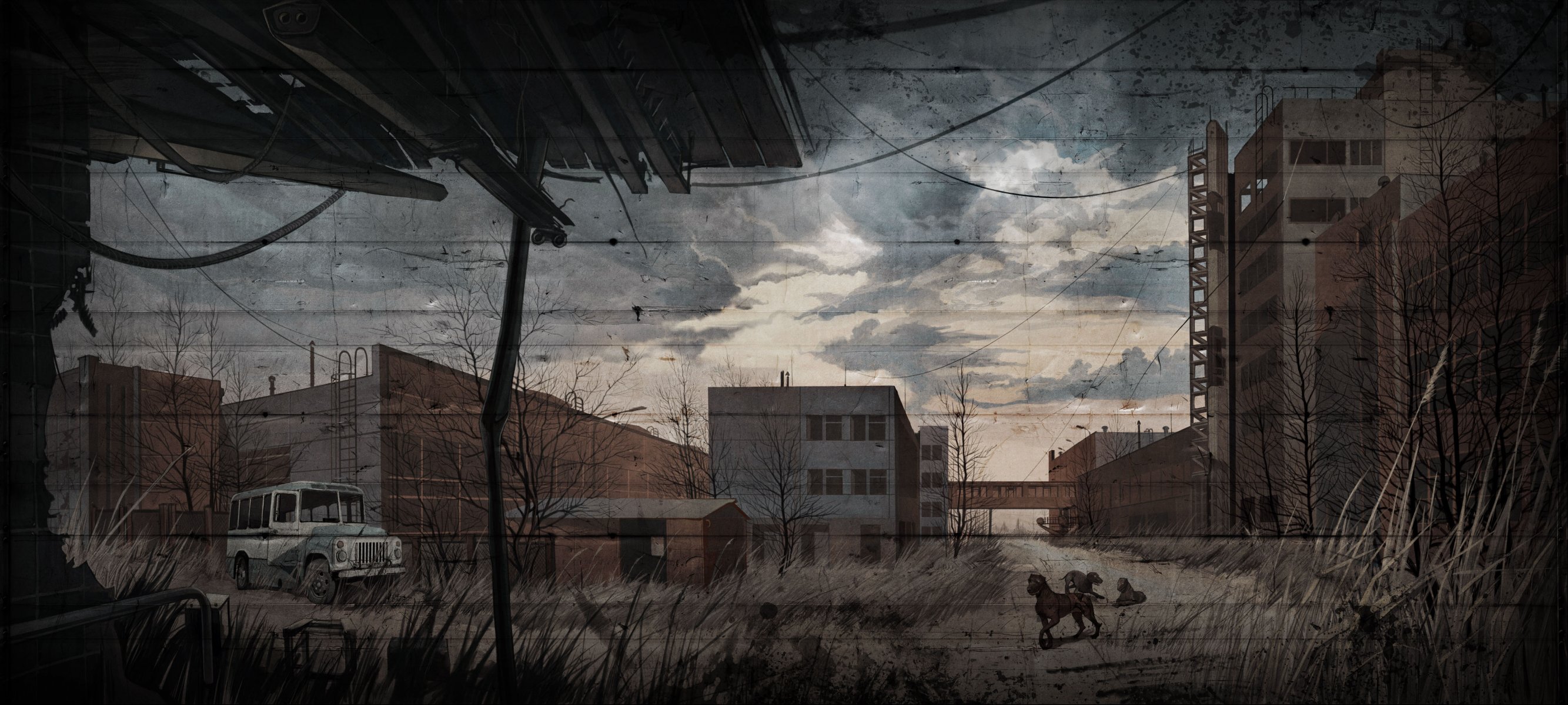 talker call of pripyat stalker stalker call of pripyat art drawing jupiter plant blind dogs dog